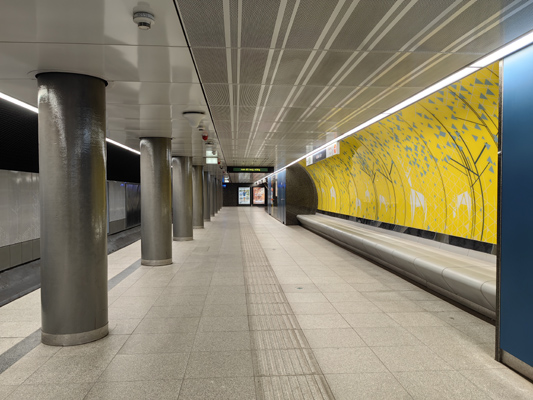 Budapest, M3 metró, Kálvin tér, bélyegkép