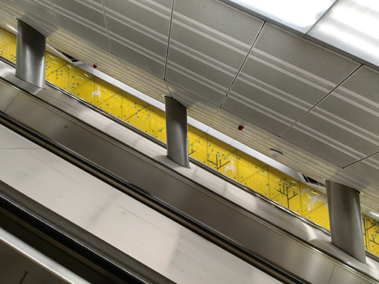 Budapest, M3 metró, Kálvin tér, bélyegkép