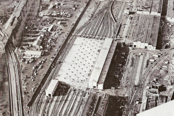 Budapest, M3 metró, Kőér utca, járműtelep, bélyegkép