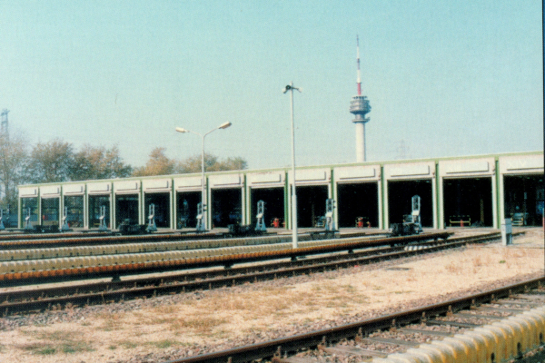 Budapest, M3 metró, Kőér utca, járműtelep, bélyegkép