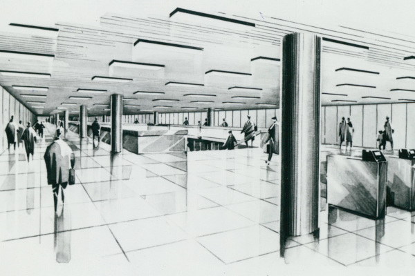 Budapest, M3 metró, Nagyvárad tér, látványterv, bélyegkép