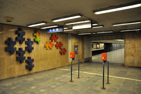 Budapest, M3 metró, Újpest-városkapu, bélyegkép
