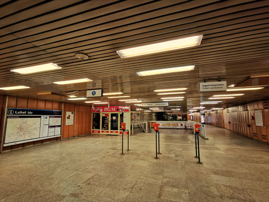 Budapest, M3 metró, Lehel tér, bélyegkép