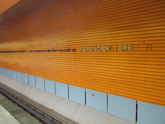 Budapest, M3 metró, Ferenciek tere, bélyegkép