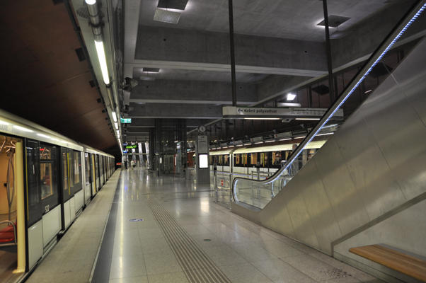 Budapest, M4 metró, Kelenföld vasútállomás, bélyegkép