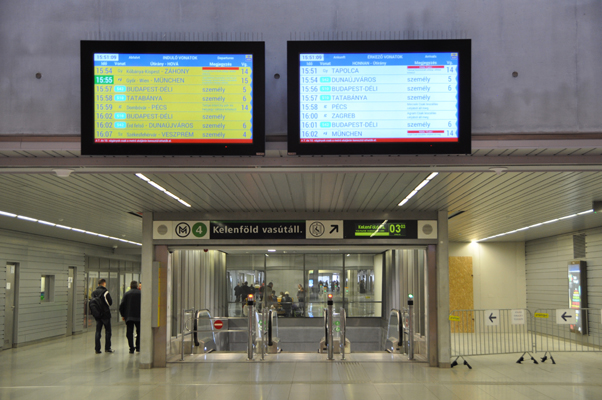 Budapest, M4 metró, Kelenföld vasútállomás, bélyegkép