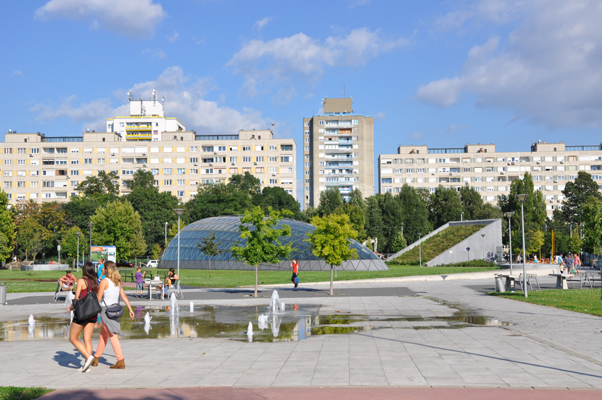 Budapest, M4 metró, Bikás park, bélyegkép