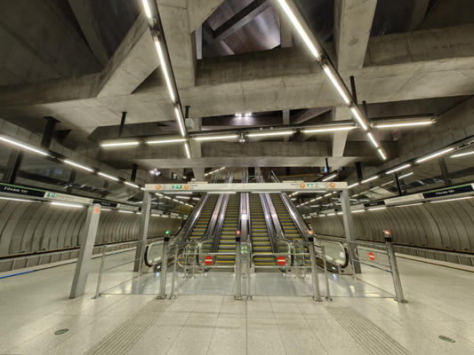 Budapest, M4 metró, Fővám tér, bélyegkép