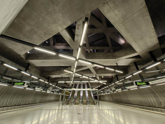 Budapest, M4 metró, Fővám tér, bélyegkép