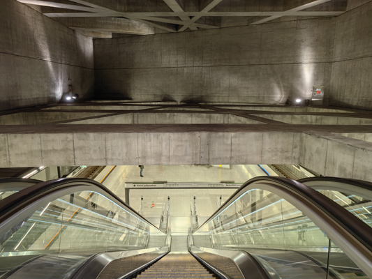 Budapest, M4 metró, Fővám tér, bélyegkép