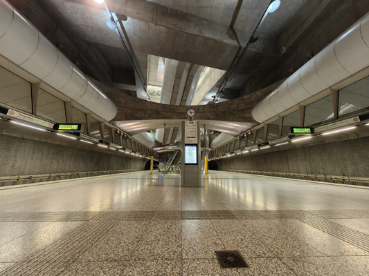 Budapest, M4 metró, Kálvin tér, bélyegkép