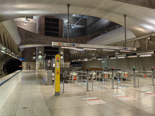 Budapest, M4 metró, Kálvin tér, bélyegkép