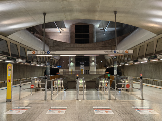 Budapest, M4 metró, Kálvin tér, bélyegkép