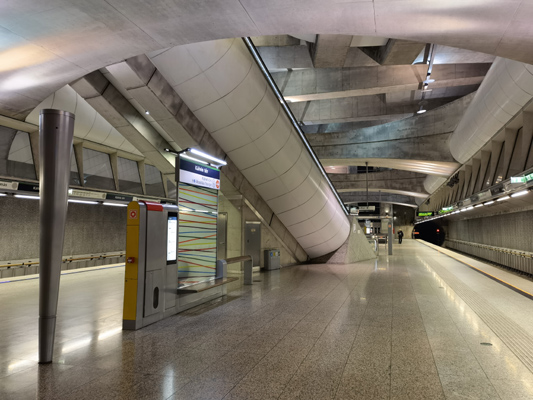 Budapest, M4 metró, Kálvin tér, bélyegkép