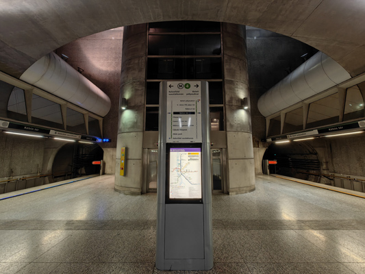 Budapest, M4 metró, Kálvin tér, bélyegkép