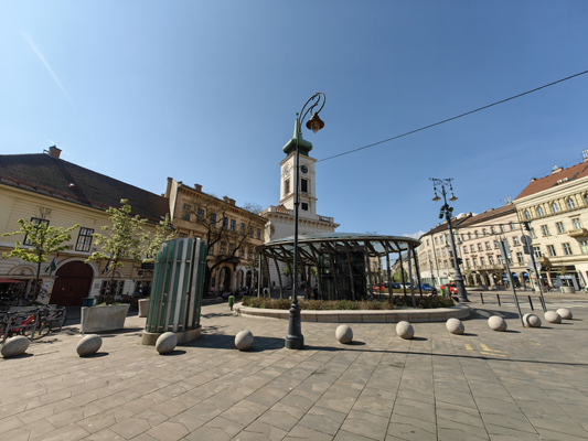 Budapest, M4 metró, Kálvin tér, bélyegkép