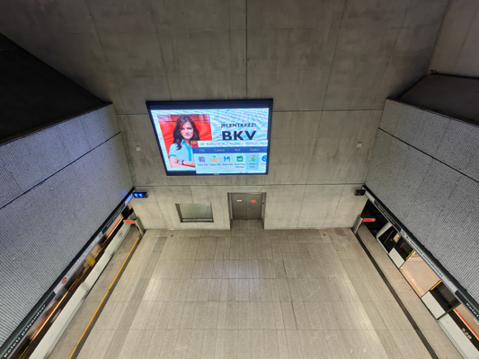 Budapest, M4 metró, Keleti pályaudvar, bélyegkép
