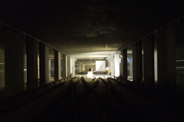 Budapest, M4 metró, Kelenföld vasútállomás, kihúzó, bélyegkép