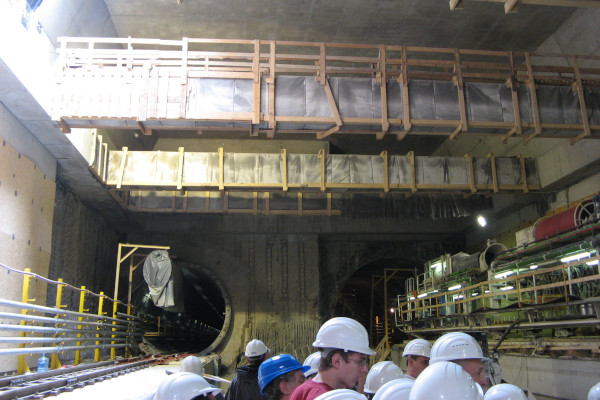 Budapest, M4 metró, Újbuda-központ, bélyegkép