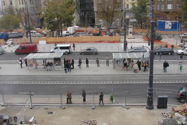 Budapest, M4 metró, Fővám tér, bélyegkép