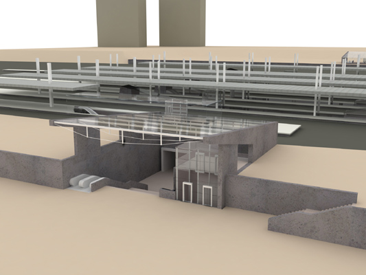 Budapest, M4 metró, Kelenföld vasútállomás, Palatium Stúdió látványterv, bélyegkép