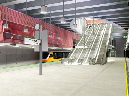 Budapest, M4 metró, Bikás park, Palatium Stúdió látványterv, bélyegkép