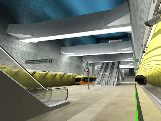 Budapest, M4 metró, Móricz Zsigmond körtér, Palatium Stúdió látványterv, bélyegkép