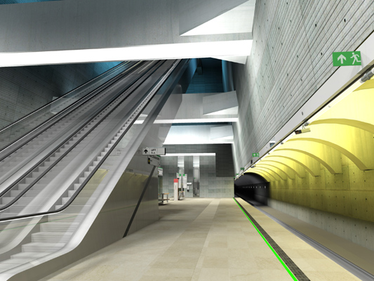 Budapest, M4 metró, Móricz Zsigmond körtér, Palatium Stúdió látványterv, bélyegkép