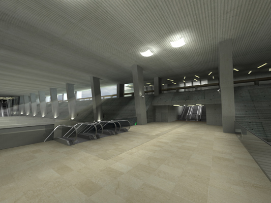 Budapest, M4 metró, Keleti pályaudvar, Palatium Stúdió látványterv, bélyegkép