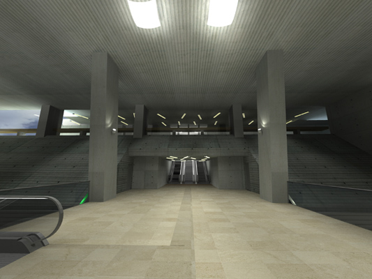 Budapest, M4 metró, Keleti pályaudvar, Palatium Stúdió látványterv, bélyegkép