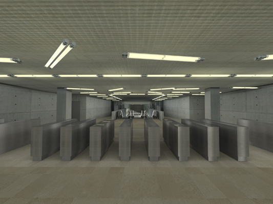 Budapest, M4 metró, Keleti pályaudvar, Palatium Stúdió látványterv, bélyegkép