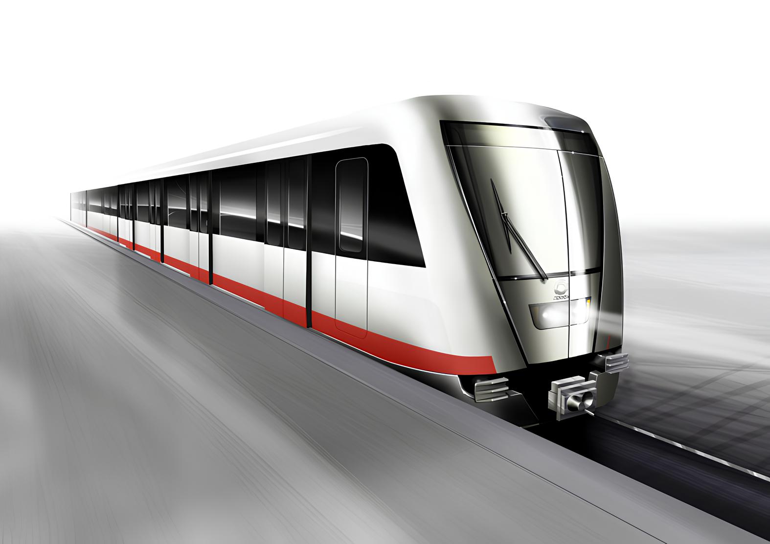 Budapest, Alstom METROPOLIS metró jármű látványterv, bélyegkép