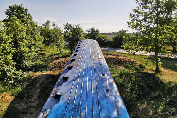 Csákberény, Metrowagonmash EvA jármű, bélyegkép